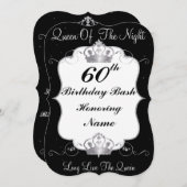 60日、誕生日 招待状 (正面/裏面)