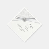 60日/75日ダイヤ結婚モンド記念日 スタンダードカクテルナプキン (角)