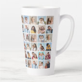 60枚のフォトコラージュを作成 カフェラテマグ (右)