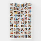 60枚のフォトコラージュを作成 横断幕 (縦)