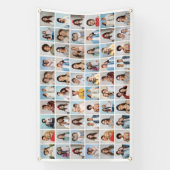 60枚のフォトコラージュを作成 横断幕 (縦)