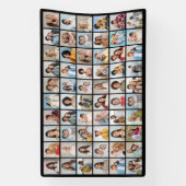 60枚のフォトコラージュを作成 横断幕 (縦)