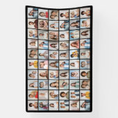 60枚のフォトコラージュを作成 横断幕 (縦)