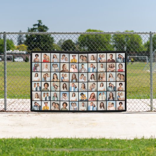 60枚のフォトコラージュを作成 横断幕 (インサイチュ)