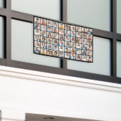 60枚のフォトコラージュを作成 横断幕 (ビルの外側)