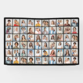 60枚のフォトコラージュを作成 横断幕 (横)