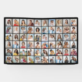 60枚のフォトコラージュを作成 横断幕 (横)