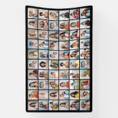 60枚のフォトコラージュを作成 横断幕 (縦)