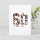 60枚の写真の コラージュ カード (スタンド正面)