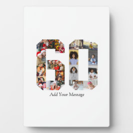 60枚の写真の コラージュ フォトプラーク