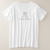 60枚の第60誕生日のワイシャツ! おもしろい! プラスサイズTシャツ (デザイン裏面)