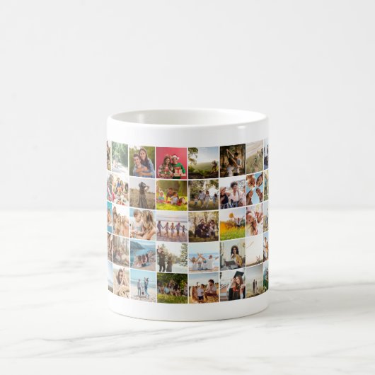 60枚モダンのコラージュ コーヒーマグカップ (中央)