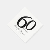 60歳おめでとう!パーティー スタンダードカクテルナプキン (角)