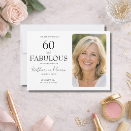60歳おめでとう ファブリカスな60歳の誕生日パーティー 招待状