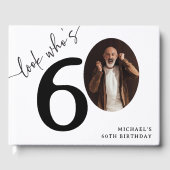 60歳おめでとう！モダンフォト60歳の誕生日 ゲストブック (正面)