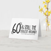 60歳おもしろいになる60歳の誕生日 カード (黄色い花)