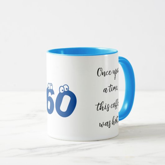 60歳おもしろいの誕生日のプレゼント、私は暑かった。 マグカップ (正面右)