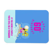 60歳おもしろいの誕生日引用文 マグネット (横)