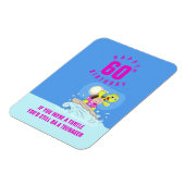 60歳おもしろいの誕生日引用文 マグネット (左側)