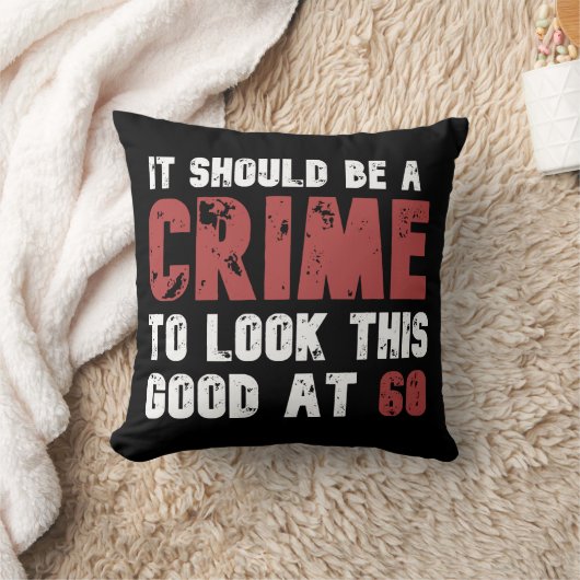 60歳おもしろい60誕生日 動揺して クッション (ブランケット)