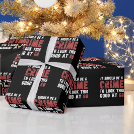 60歳おもしろい60誕生日 動揺して ラッピングペーパー