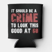 60歳おもしろい60誕生日 動揺して 缶クーラー (正面)