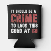 60歳おもしろい60誕生日 動揺して 缶クーラー (裏面)