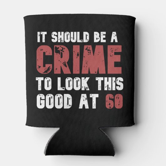 60歳おもしろい60誕生日 動揺して 缶クーラー (裏面)