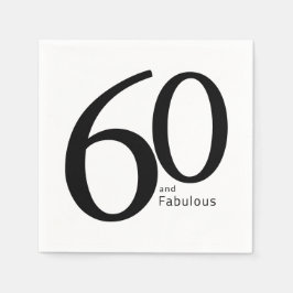 60歳お誕生日おめでとう スクリプト 60歳の誕生日パーティー スタンダードカクテルナプキン