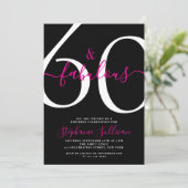 60歳で素敵なスクリプト 60歳の誕生日パーティー 招待状 (スタンド正面)