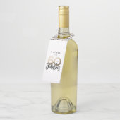 60歳で素晴ら感謝していしい誕生日モダンのお願い ボトルネックタグ (アングル)