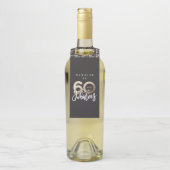 60歳で素晴ら感謝していしい誕生日モダンのお願い ボトルネックタグ (ボトル)