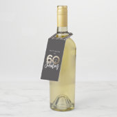 60歳で素晴ら感謝していしい誕生日モダンのお願い ボトルネックタグ (アングル)