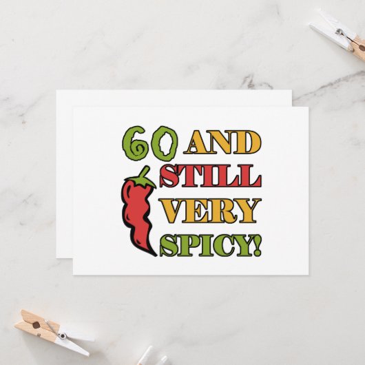 60歳で辛い カード (正面/裏面インサイチュ)