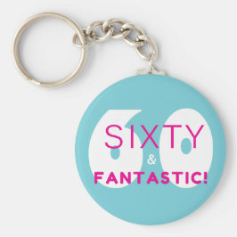 60歳とファンタスティック60歳の誕生日パーティープレゼント キーホルダー