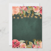 60歳と素晴らしいフローラエレガント60歳の誕生日パーティー 招待状 (裏面)