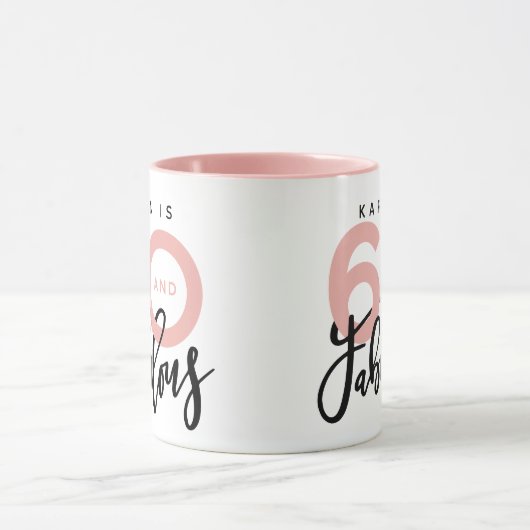 60歳と素晴らしい誕生日マグ マグカップ (中央)