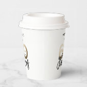 60歳と素晴らしい金ゴールドメタリック誕生日  紙コップ (右)