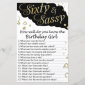 60歳とSassy誕生日の誕生日を良く知っている (正面)