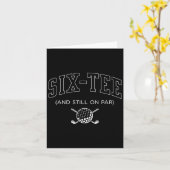 60歳になってもまだパー - 60歳の誕生日ゴルフお父さん カード (黄色い花)