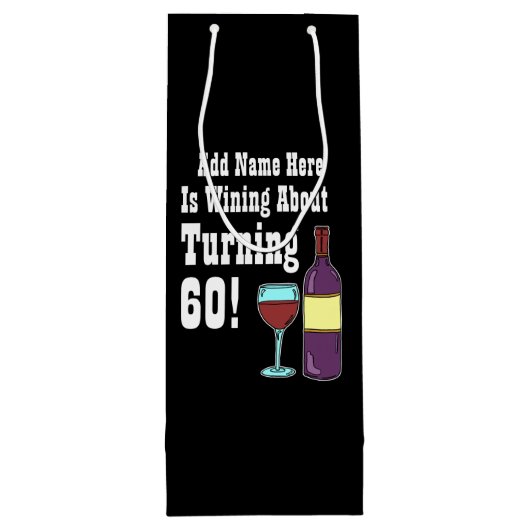 60歳になるときの誕生日 ワインギフトバッグ (裏面)
