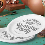 60歳のお祝い誕生日紙プレート ペーパープレート