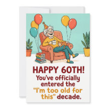 60歳のお誕生日おめでとう - この年代にはもう早すぎ