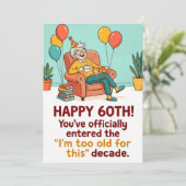 60歳のお誕生日おめでとう - この年代にはもう早すぎ シーズンカード (スタンド正面)