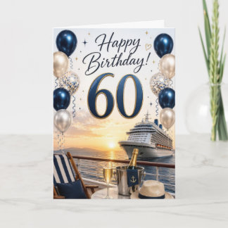 60歳のクルーズ誕生日 カード