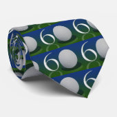 60歳のゴルフナットへのハッピーバースデー ネクタイ (ロール)