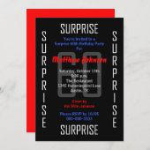 60歳のサプライズ誕生日パーティー招待状60 招待状 (正面/裏面)