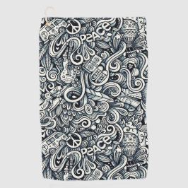 60歳のヒッピー ゴルフタオル