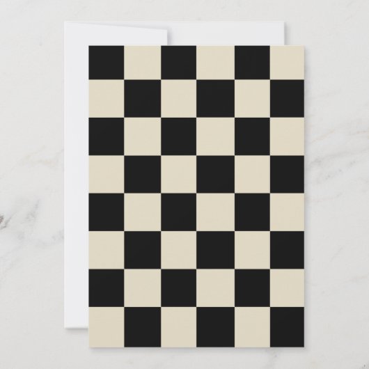 60歳のベージュはっきりした60歳の誕生日パーティー 招待状 (裏面)