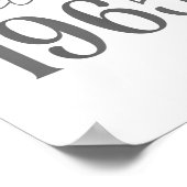 60歳のレトロヴィンテージ1965 60誕生日 ポスター (角)